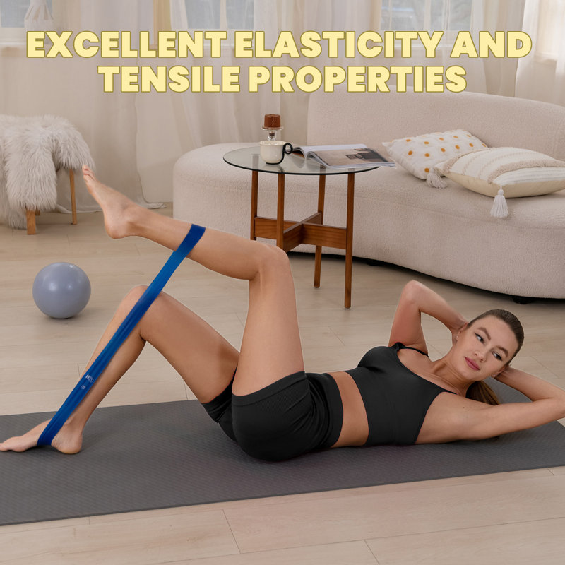 Resistance Bands Set, 5 Levels Exercise Loop Bands for Arms, Legs & Glutes, Latex Workout Bands with Carry Bag for Home Gym, Yoga & Fitness Training