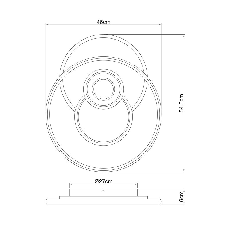 Avanell LED Semi Flush Mount