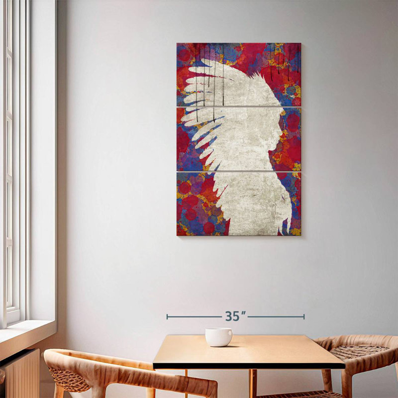 Lelar Abstract Indian, 57" H x 36" W
