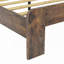 Structure de lit plateforme en bois pour grand lit avec tête de lit à DEL, rangement et ports USB, sans bruit, facile à assembler, gris foncé-1643560364-1643560365