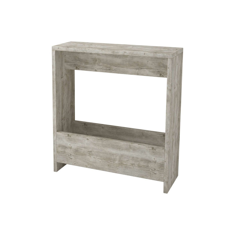 Modern Rustic Side Table, Antique White, 21.7 x 23.6 x 7.9 inches | 100% Melamine Coated Particle Board, Thickness: 0.71 inches | Holds Up to 15.4 lbs | Stylish & Functional for Living Room or Bedroom Decor