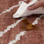 Tapis orange lavable à la machine Kentre Jax-298490874-329375171