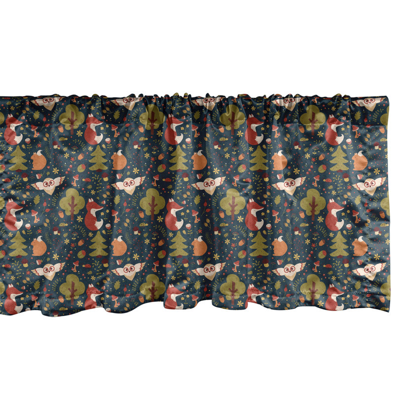 Multicolore Ambesonne Woodland Cantonnière, L 54 po x L 12 po