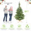 Arbre de Noël illuminé 6 pi avec 300 lumières DEL blanc chaud-1411371077