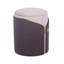 Repose-pieds deux tons avec rangement ou tabouret de coiffeuse, brun