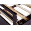 Lit simple en bois de pin avec tête de lit, pied de lit, lit gigogne et trois tiroirs de rangement, finition espresso pour plus de durabilité et de style