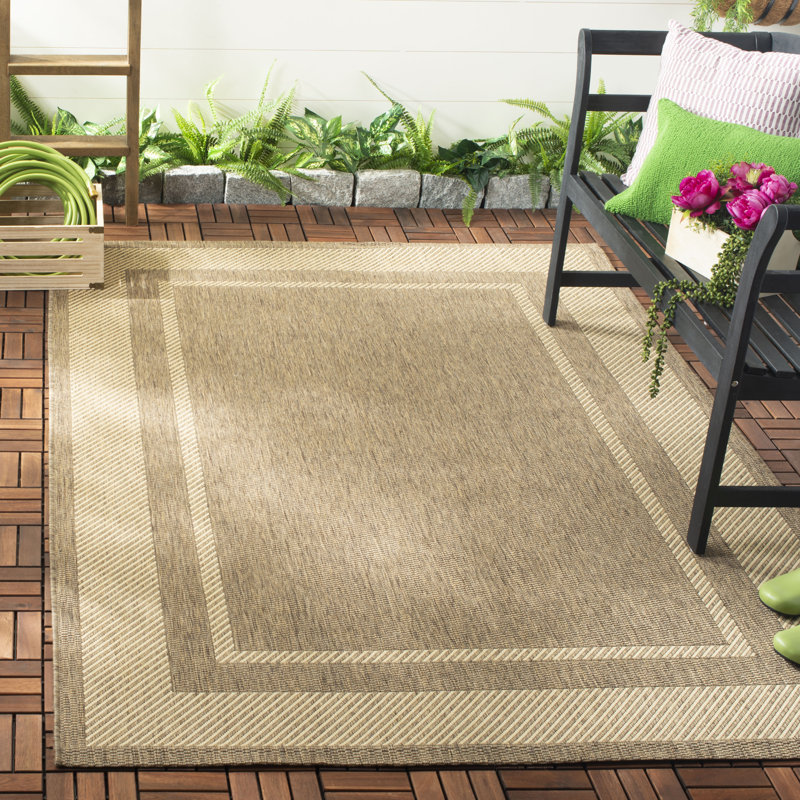 Martha Stewart Color Frame Performance Geometric Rug, Rectangle 6'7" x 9'6"
