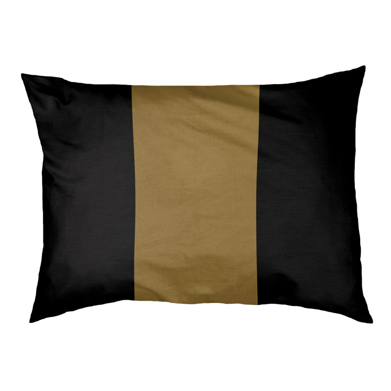 Coussin intérieur New England, Grand (l 50 po x P 40 po x H 7 po), Noir / doré / noir