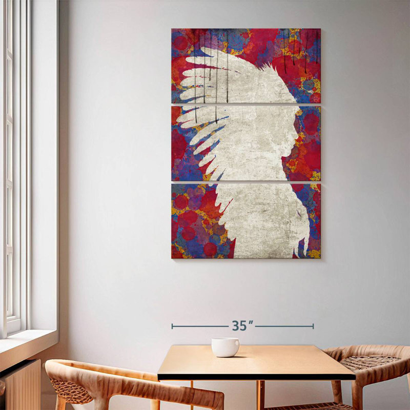 Lelar Abstract Indian, 65" H x 42" W