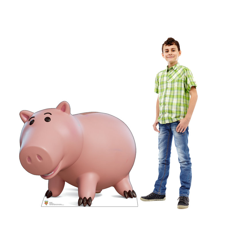 3ft Pink Cardboard Standup of Hamm from Toy Story 4