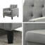 Fauteuil d'appoint en velours capitonné-504606403