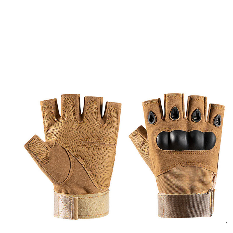 Gants demi-doigts d'entraînement Kaki