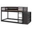 Lit superposé simple sur simple avec 4 tiroirs et 3 tablettes-1768069739