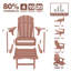 Chaise berçante pliante multifonctionnelle 4 en 1 avec repose-pieds rétractable Adirondack-2080447351-2098233942