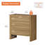 Table de chevet 3 tiroirs Modern Modern-533389421