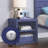 Cargo Blue Finish Nightstand W/USB-121054233