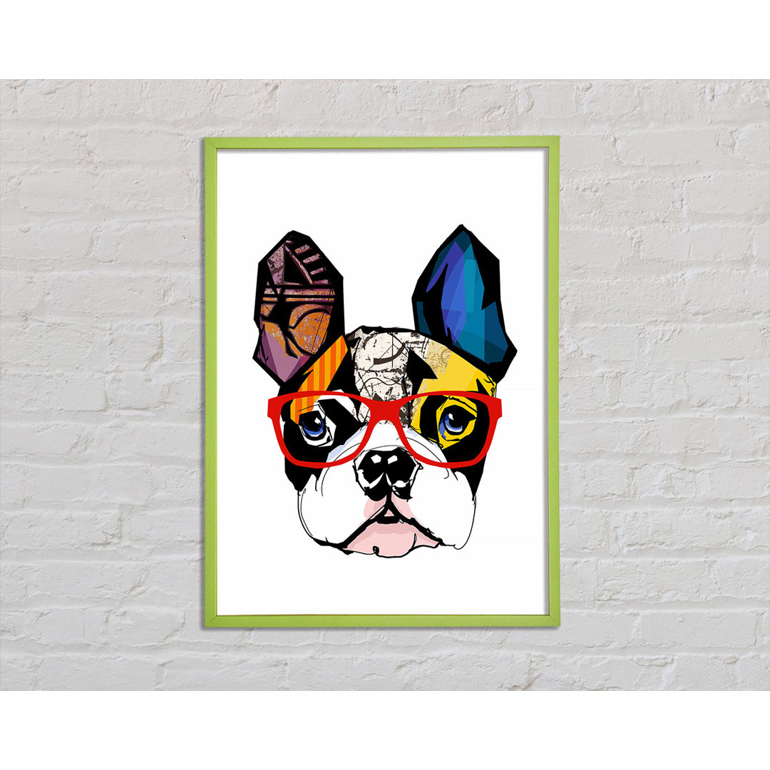 Gotzon Popart Französische Bulldogge Pooch - Einzelner Bilderrahmen Kunstdrucke