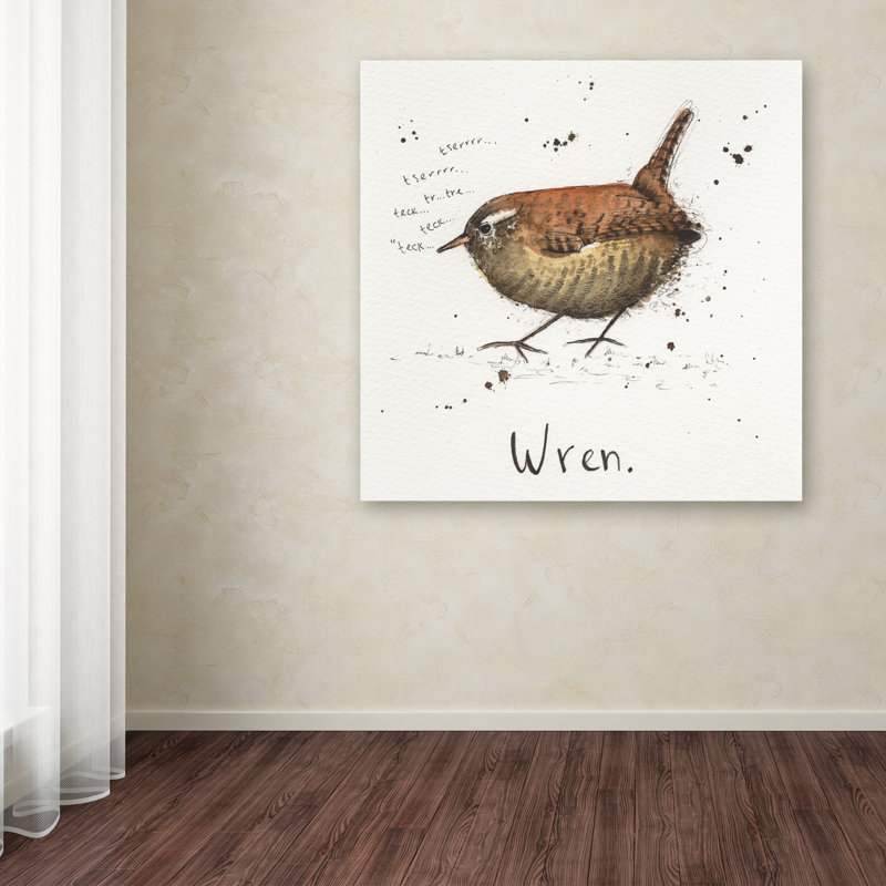 « wren », reproduction sur toile tendue, H 14 po x l 14 po