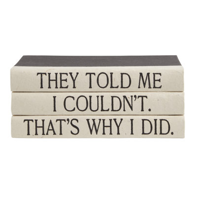 Quote Handmade Decorative Book