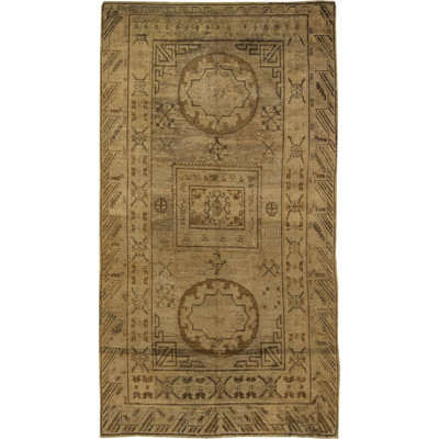 Vintage One-of-a-Kind Rectangle 6'3" x 11'5" Hand Knotted Area Rug