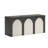 59.06" Black+White Standard Manufactured Reception Desk