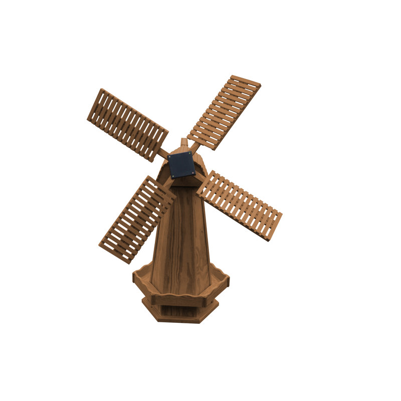 Moulin à vent traité sous pression Donte, Champignon, H 74 po x l 24 po x P 24 po