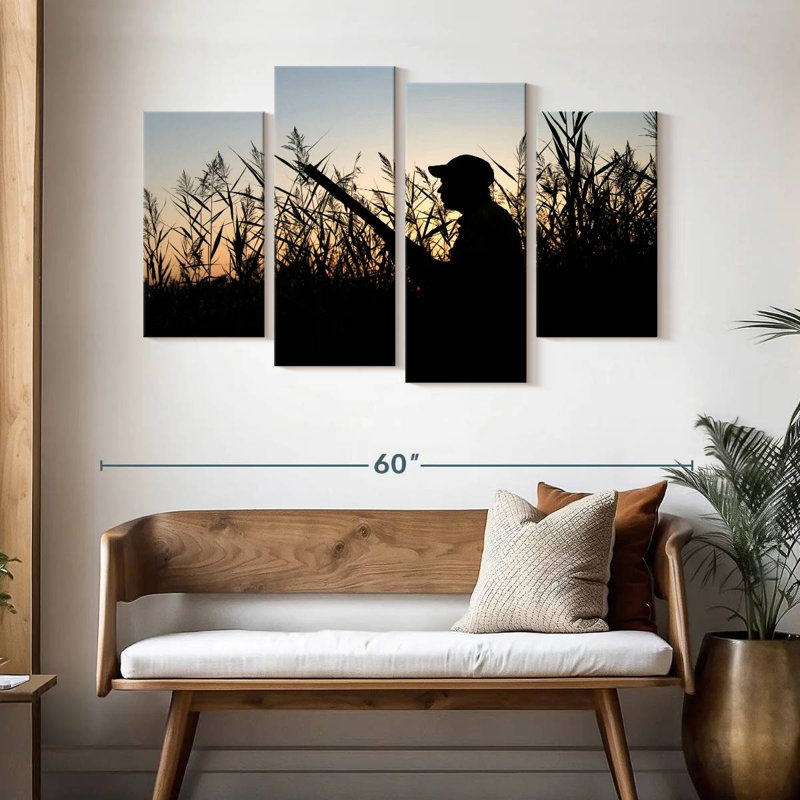 Senne, la silhouette du chasseur, H 32 po x l 52 po