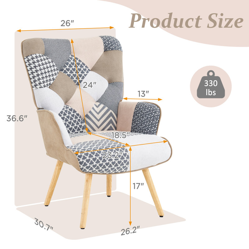 Chaise d'appoint Jarade, gris