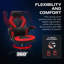 Fauteuil de jeu ergonomique pour adultes RESPAWN 3085, siège de bureau à haut dossier avec appui-tête et accoudoirs rabattables, siège de jeu en cuir de style course avec support lombaire, siège de bureau d'ordinateur de jeu vidéo-91457243