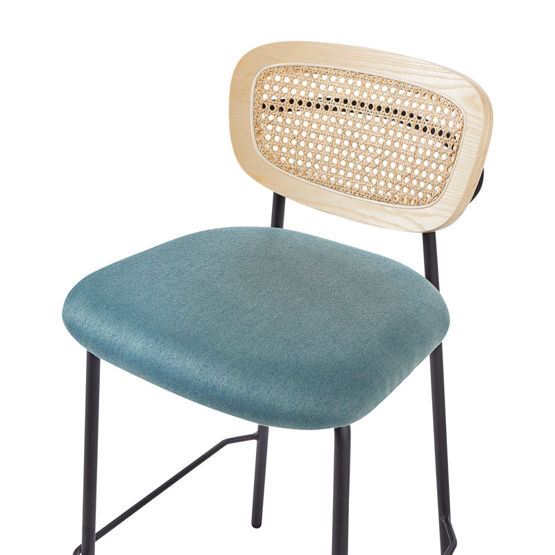 Altonette Upholstered Counter Stool, Teal