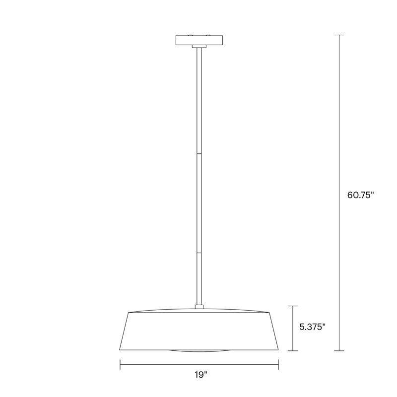 Asher 5 - Light Pendant, Midnight Black