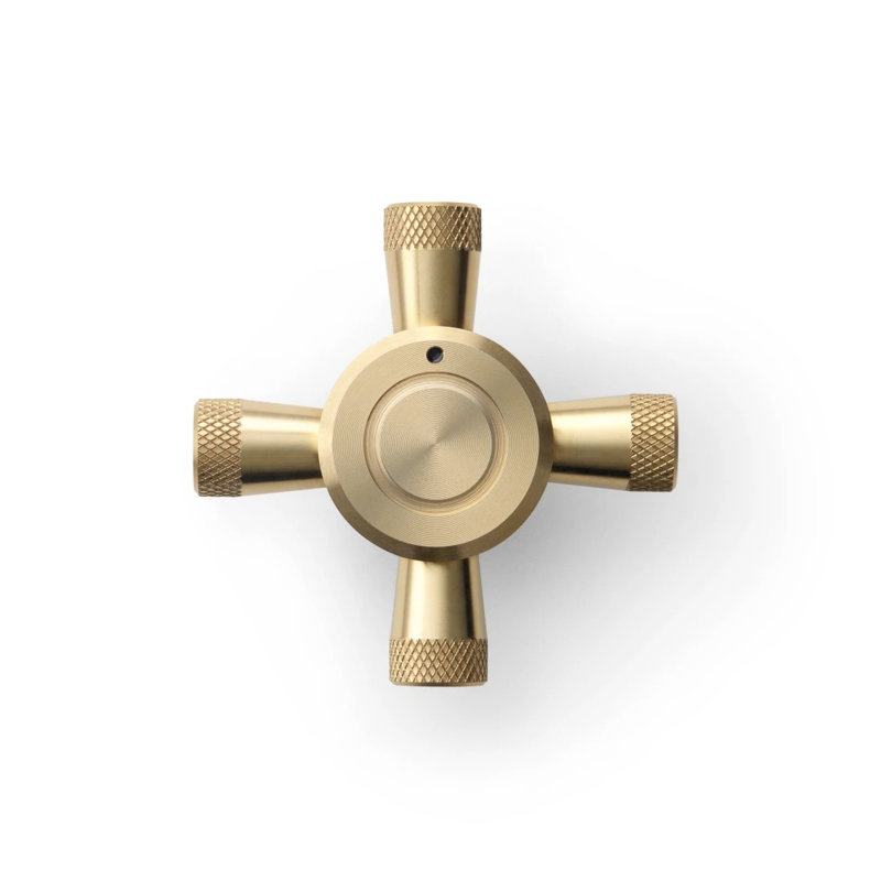 AGA Elise 48" Range and Rangetop 9-Knob Pack Accessory, Brushed Brass