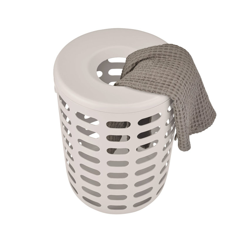 Panier à linge en plastique KORIE, Beige