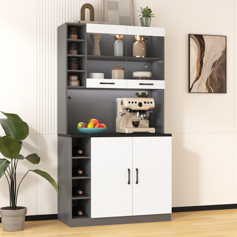 Aseer 100cm Sideboard, Black/White