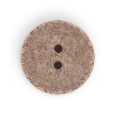 Dritz Recycled Cotton Round Button, 18mm, Medium Brown, 9 Buttons