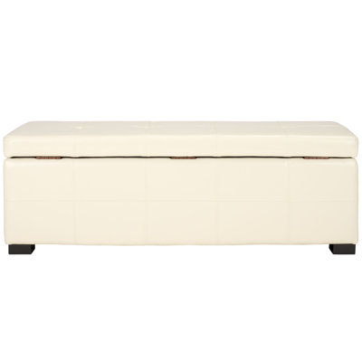 Alescia Faux Leather Upholstered Storage Bench