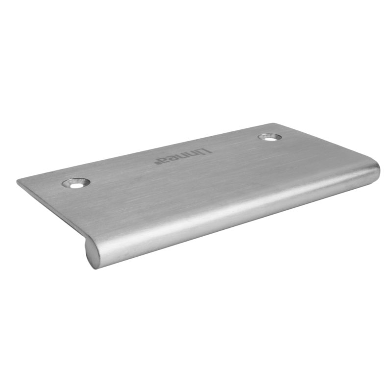 Sleek Cabinet Finger Edge Pull, 11 1/32", Satin Stainless Steel