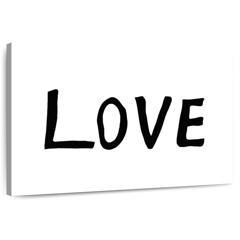 Kema Love BW Wall Sign