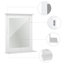 Emmerlyn Flat Mirror with Shelves