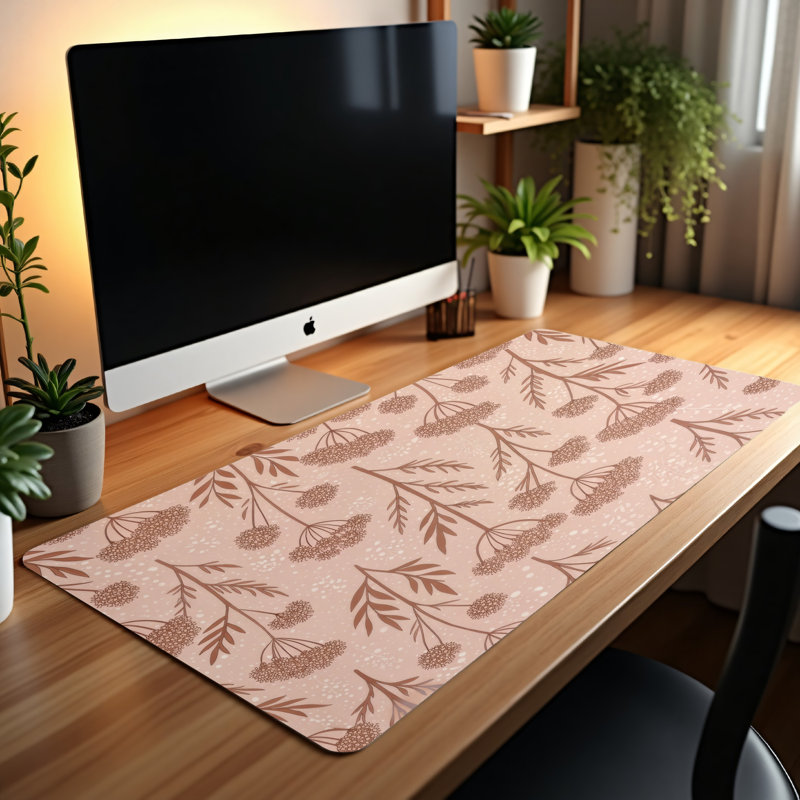 Polyester Desk Pad, 14.4x12.1