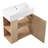 21.6" Floating Bathroom Vanity with Ceramic Basin