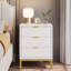 40cm W Metal Bedside Table