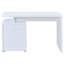 Bureau réversible blanc à 2 tiroirs-1308241407