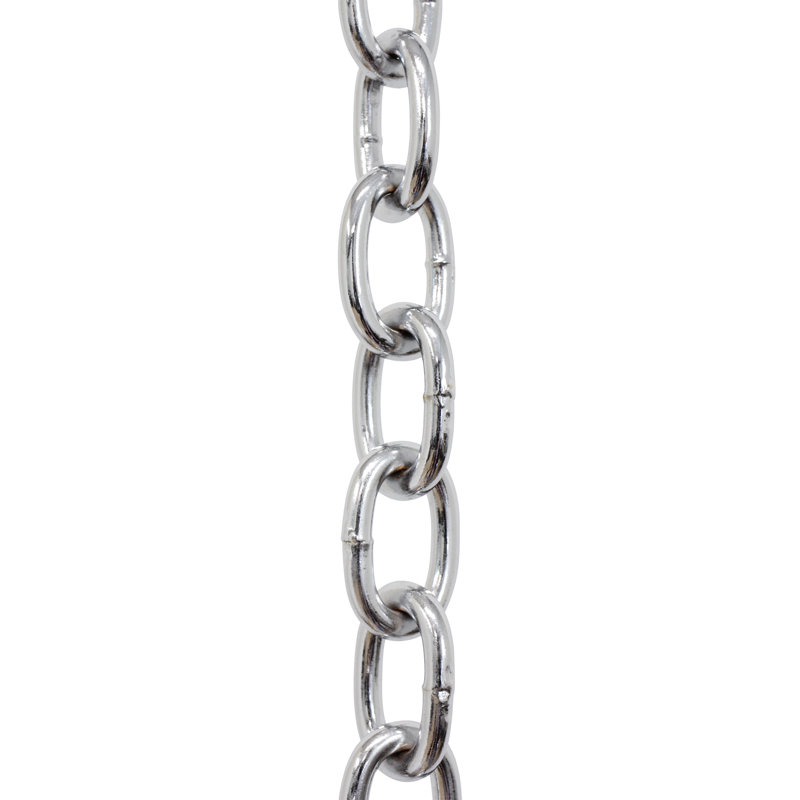 Chaîne ovale à chaînette (3 pieds), Chrome poli