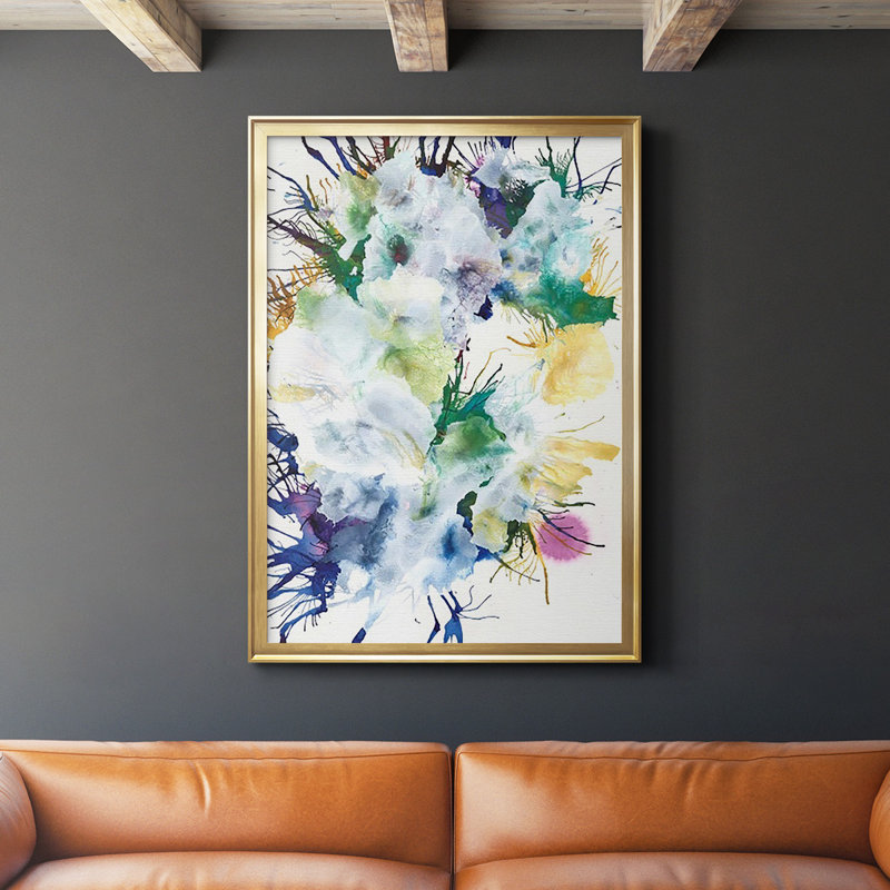 " Like An Iris II ", Gold, 42.5" H x 30.5" W x 1" D