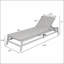 Chaise longue d'extérieur en bois d'acacia durable avec positions réglables pour une détente et un style ultimes-1023555516