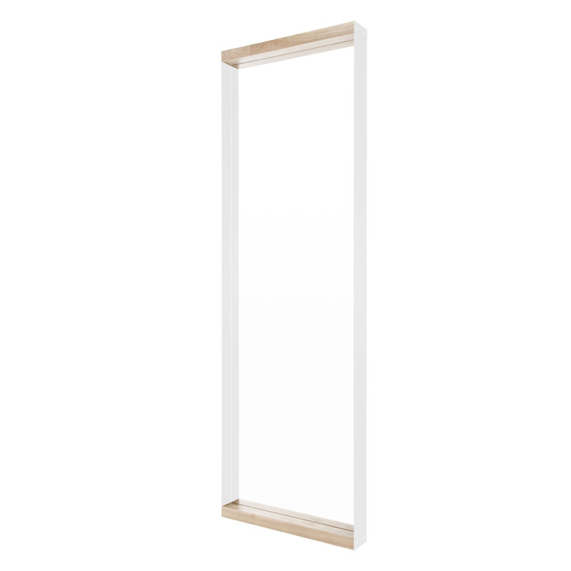 Rectangle Mirror, 78" x 25", Whitewashed Ash