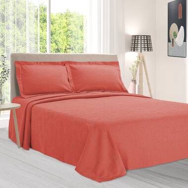 Adarsh 6 Piece Egyptian-Quality Cotton Towel Set Lark Manor Color: Coral