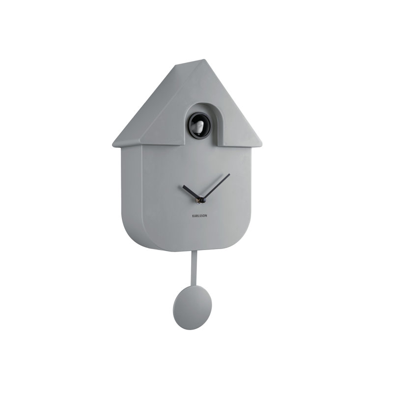 8.5cm Wall Clock, Mouse Grey