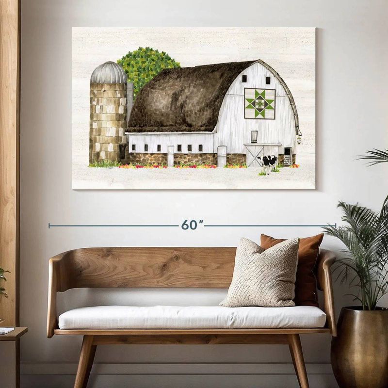 Courtepointe Lilie Spring and Summer Barn IV, H 34 po x l 51 po